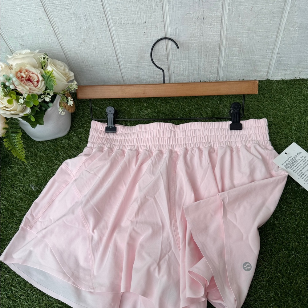 lululemon athletica Women's Light Pink Athletic Running Shorts - Picture 10 of 16